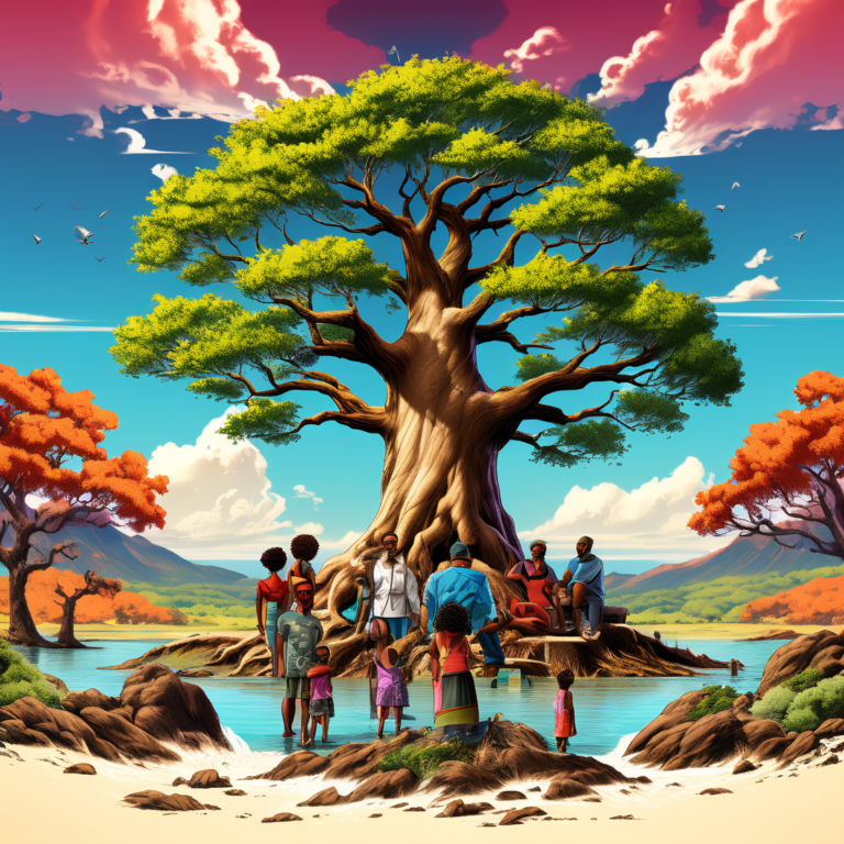 black-family-reunion-t-shirt-design-featuring-an-ultra-hd-realistic-family-tree-vibrant-colors-uh-350041219